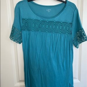 Blue top from the LOFT